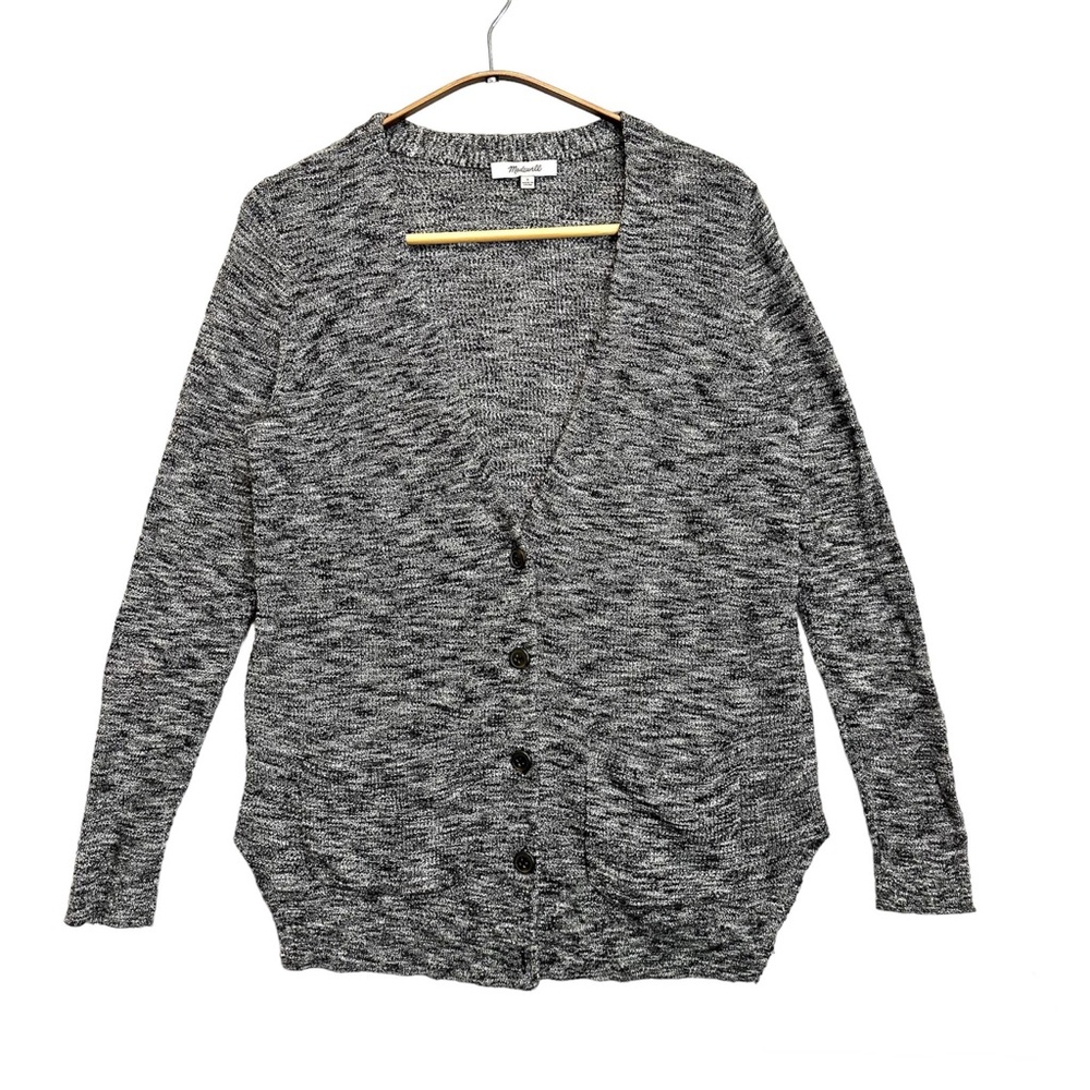 Madewell Womens Cardigan Grey Sweater Buttoned Down Size S